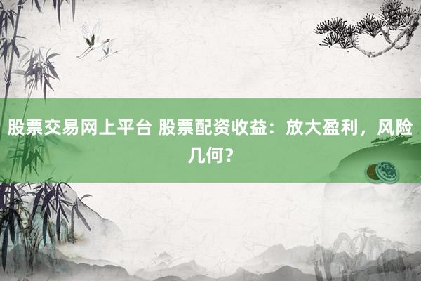股票交易网上平台 股票配资收益：放大盈利，风险几何？