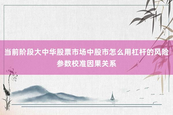 当前阶段大中华股票市场中股市怎么用杠杆的风险参数校准因果关系